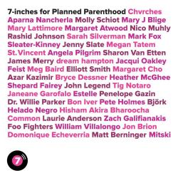 7-inches for Planned Parenthood