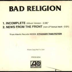 Incomplete de Bad Religion