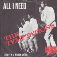 Canción 'All I Need' interpretada por The Temptations Canción 'All I Need' interpretada por The Temptations