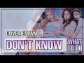 Don't Know What To Do (BlackPink Spanish Cover)