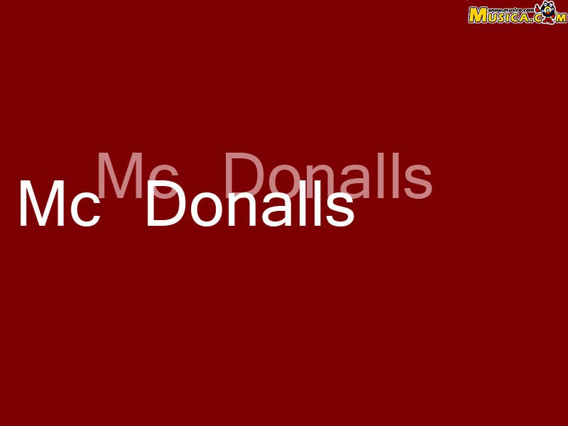 Fondo de pantalla de Mc Donalls