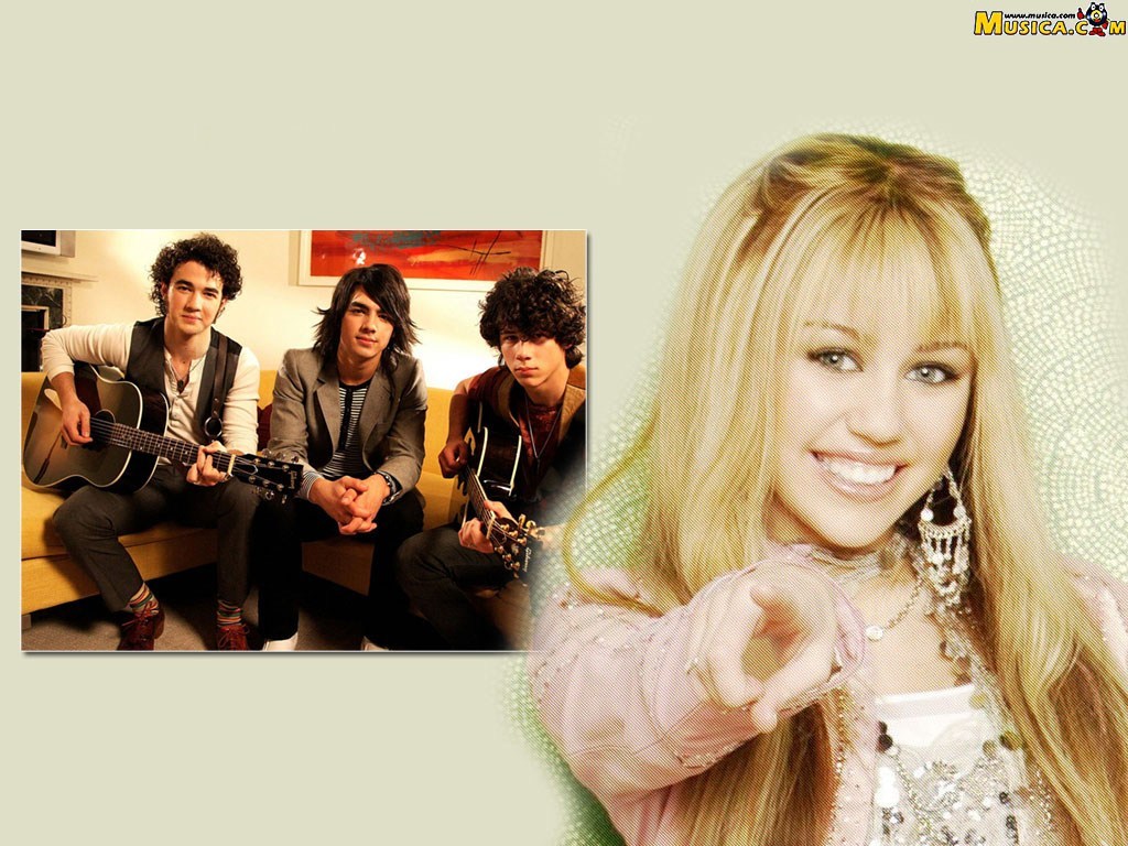Fondo de pantalla de The Jonas Brothers Feat Hannah Montana